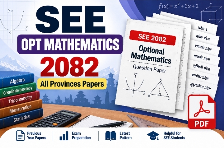 SEE Opt. Maths (Non-Technical) 2082 Papers PDF